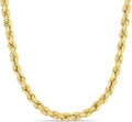 Gold Rope Chain Necklace for Men & Women – 100% Real 10k or 14k Gold, Lightweight, Premium Craftsmanship