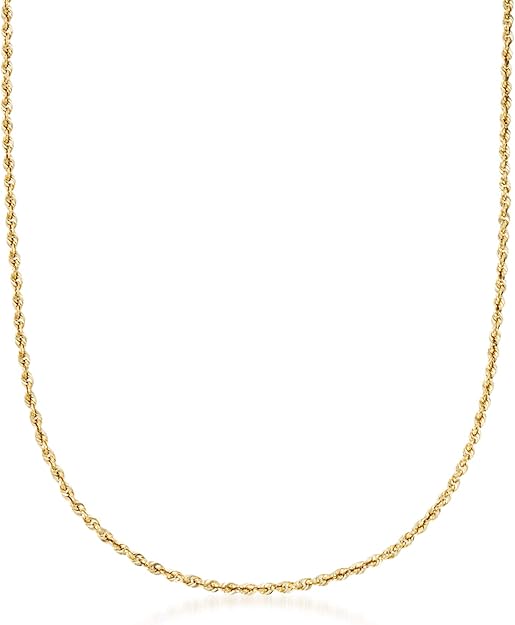Ross-Simons 14kt Yellow Gold Rope-Chain Necklace