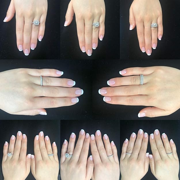 1 Carat Diamond Engagement Ring - 14 Karat Gold Ring for Women Diamond Anniversary Promise Band (Size 4 to 11) Made in USA