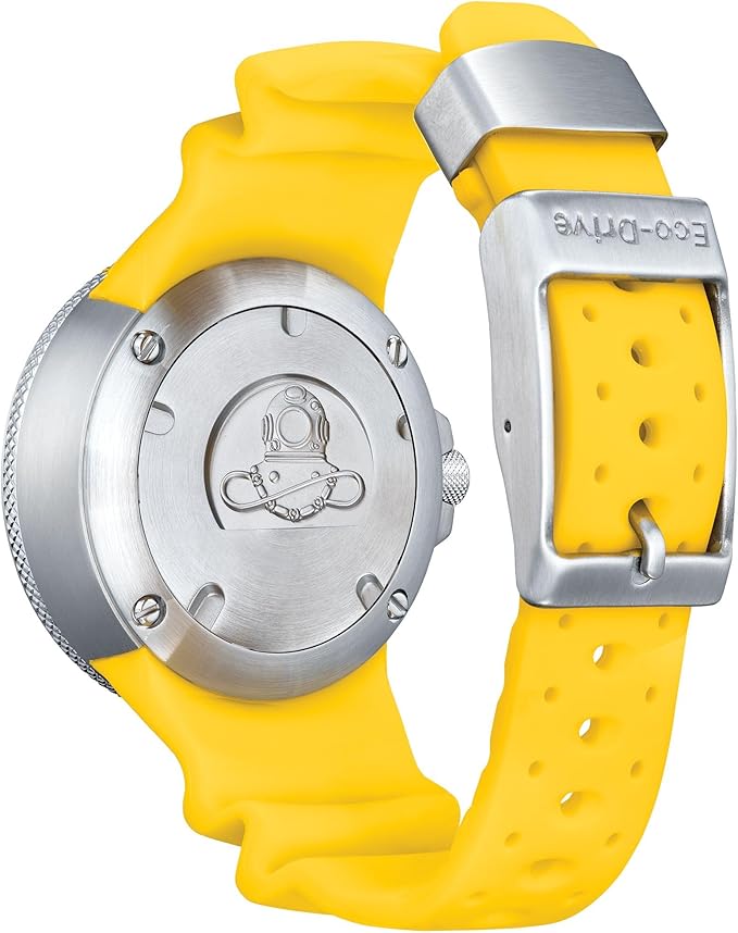 Citizen Men's Promaster Dive Eco-Drive Watch, 3-Hand Date, Polyurethane Strap, ISO Certified, Anti-Reflective Curved Crystal, Screw-Back Case and Crown