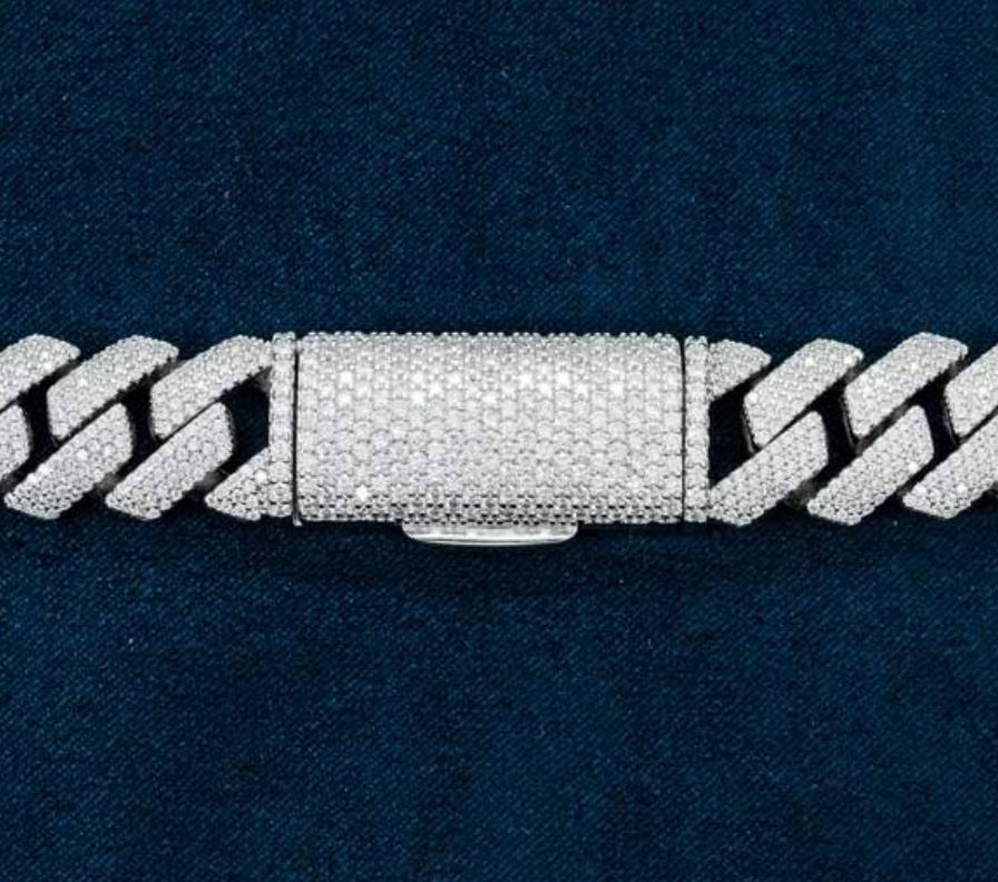 4-ROW 10 MM 22” MOISSANITE CUBAN LINK CHAIN