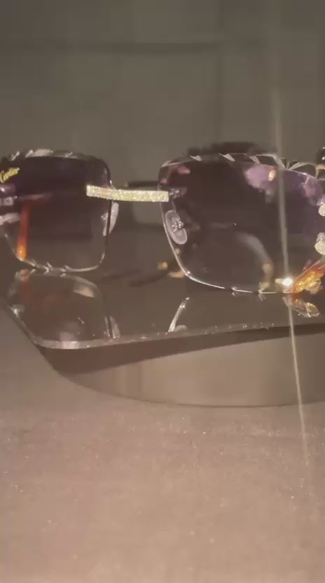 Eyeglass Lenses with Natural Diamonds